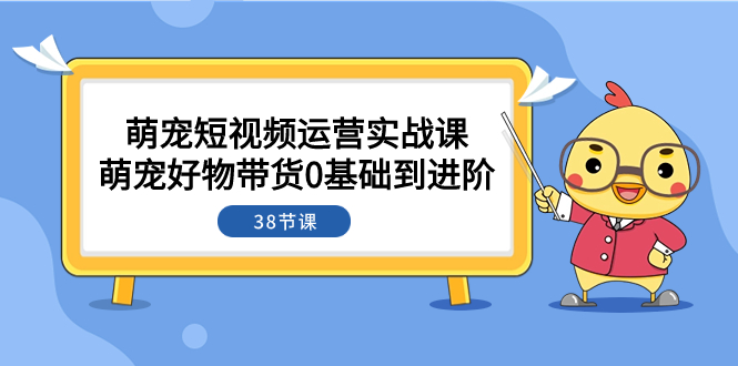 （7943期）萌宠短视频运营实战课：萌宠好物带货0基础到进阶（38节课）_中创网