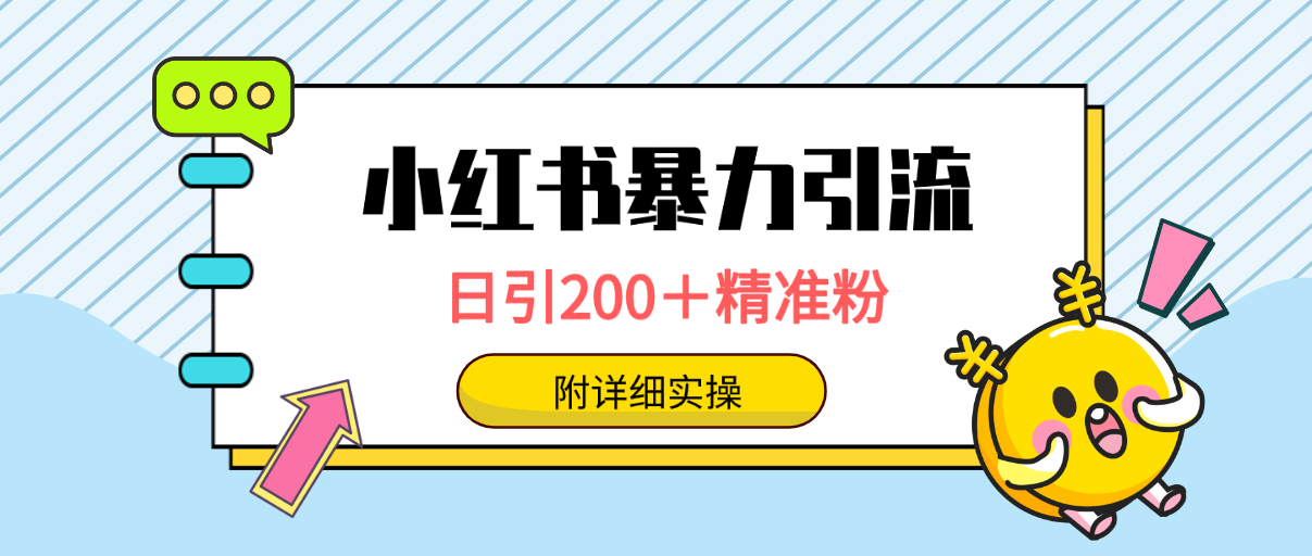 （9654期）小红书暴力引流大法，日引200＋精准粉，一键触达上万人，附详细实操教程_中创网