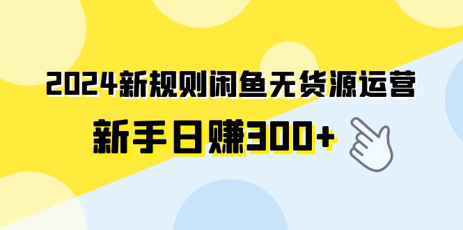 （9591期）2024新规则闲鱼无货源运营新手日赚300+_中创网