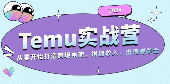 （13266期）2024Temu实战营：从零开始打造跨境电商，增加收入，出海赚美金_中创网