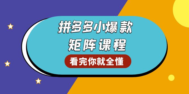 （13699期）拼多多爆款矩阵课程：教你测出店铺爆款，优化销量，提升GMV，打造爆款群_中创网